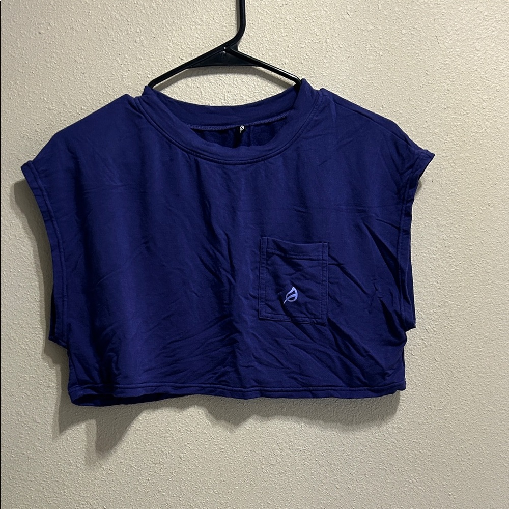 P'tula Deep Blue Crop Top